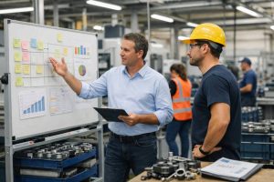 Le lean mangement, définition et mise en œuvre progressive dans une entreprise de production